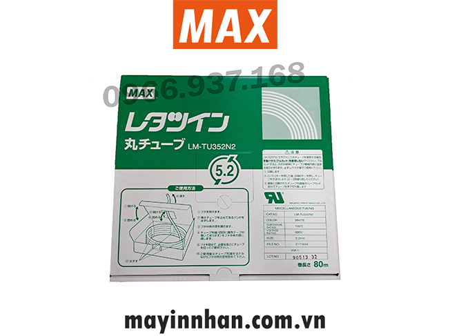 Ống lồng Nhật , Đánh dấu đầu coss LM-TU352N2 ( 5.2mm,80m/cái) MAX-JAPAN