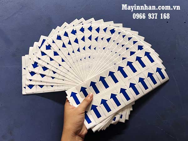 Nhãn mũi tên dán lỗi sản phẩm 50x25mm