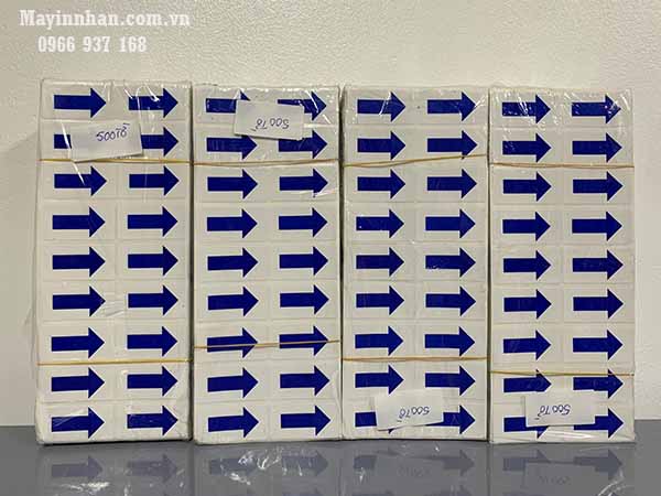Nhãn mũi tên dán lỗi sản phẩm 50x25mm