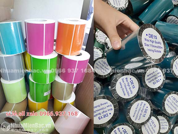 Mực in mã vạch wax DE15 110mmx300m
