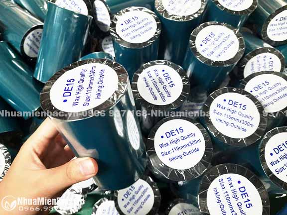 Mực in mã vạch wax DE15 110mmx300m