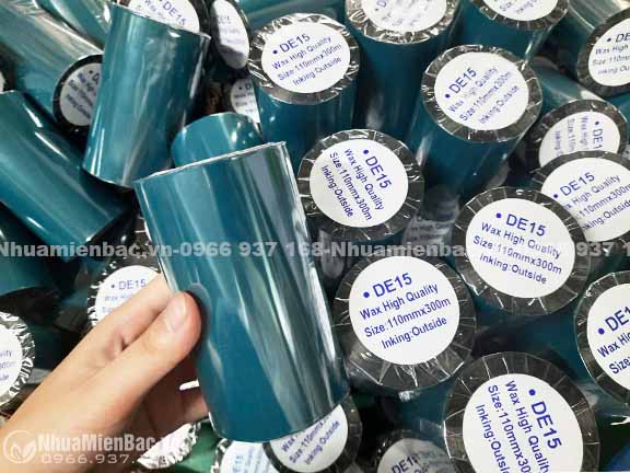 Mực in mã vạch wax DE15 110mmx300m