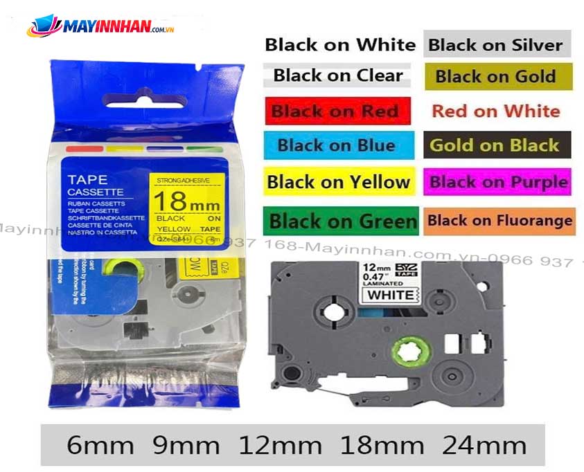 Nhãn in tương thích Brother TZS-S641- 18mm