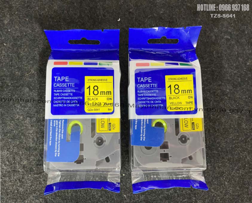 Nhãn in tương thích Brother TZS-S641- 18mm