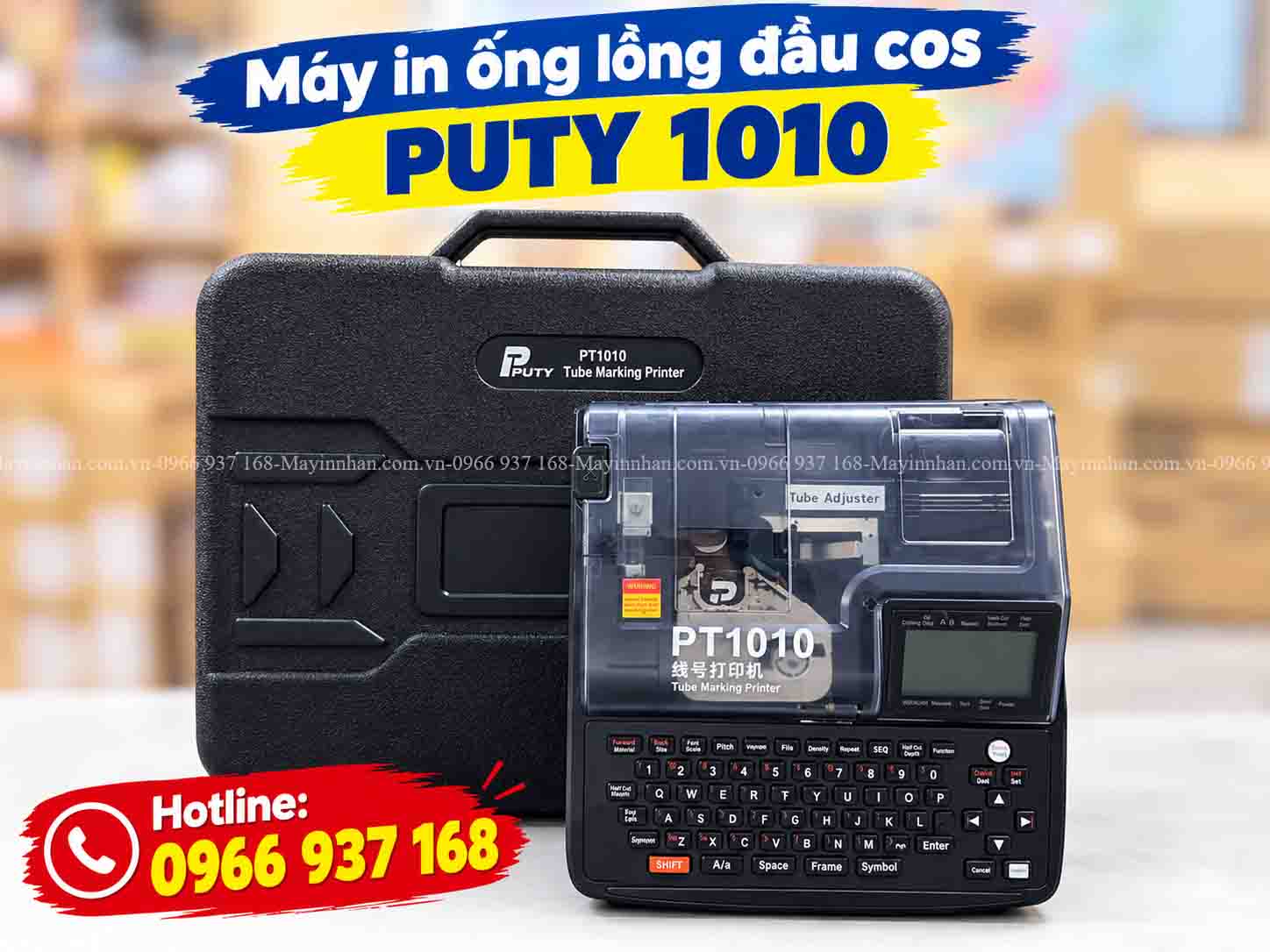 Máy in ống lồng đầu cos PT-1010