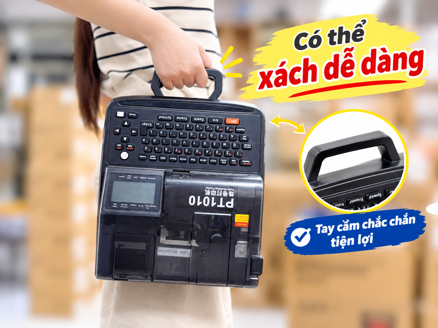 Máy in ống lồng đầu cos PT-1010 Máy in ống lồng đầu cos PT-1010