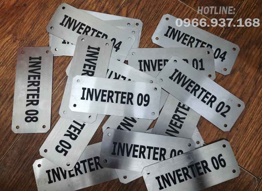 Thẻ cáp inox 304 đánh dấu đầu dây theo yêu cầu