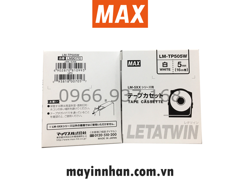 Nhãn LM 9mm: LM-TP509T, LM-TP509Y, LM-TP509W 