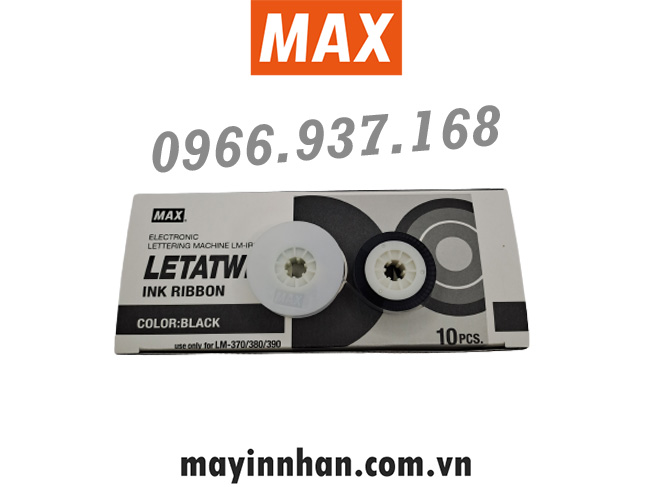 Mực in ống lồng đầu coss LM-IR300B-AS (12mm,50m) MAX-JAPAN