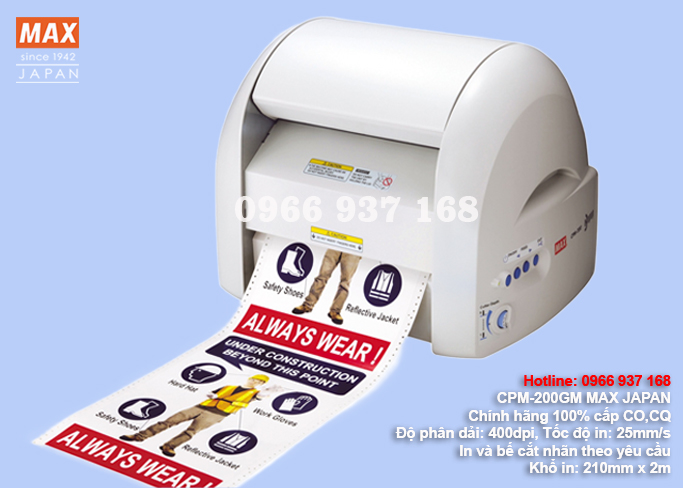 Máy in và bế cắt nhãn CPM-200GM