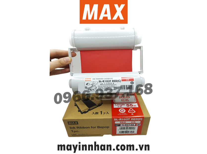 Nhãn đỏ mận SL-S126N2 (110mm,10m) Mahogany MAX-JAPAN